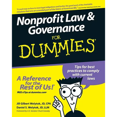 Nonprofit Law and Governance for Dummies