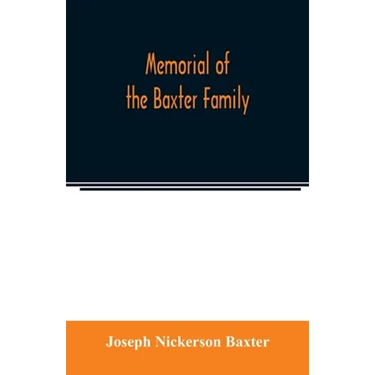 Memorial of the Baxter family