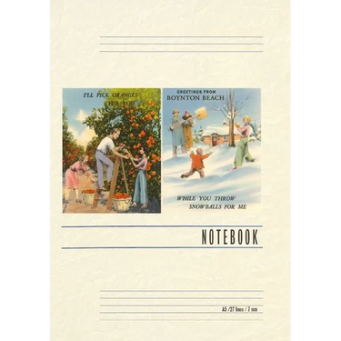 Vintage Lined Notebook Greetings from Boynton Beach
