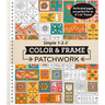 Color & Frame - Patchwork: Adult Coloring Book with Patterns 31 Designs to Color Spiral Bound Perforated One-Sided Pages