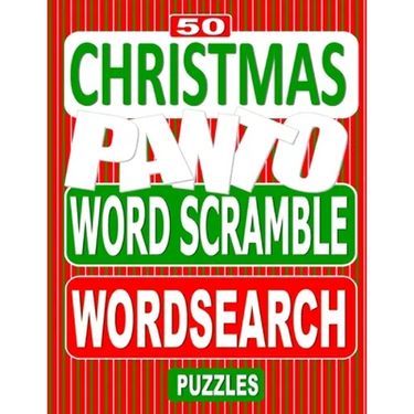 50 Christmas Panto Word Scramble Word Search Puzzles: Unscramble the Jumbled words before finding them in a grid, for Pantomime lovers everywhere.