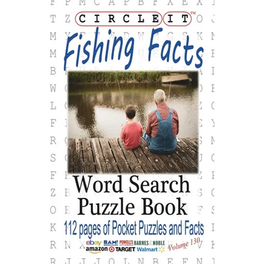 Circle It, Fishing Facts, Word Search, Puzzle Book
