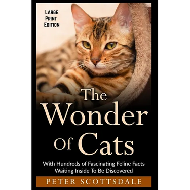 The Wonder Of Cats Large Print Edition: With Hundreds of Fascinating Feline Facts Waiting Inside To Be Discovered