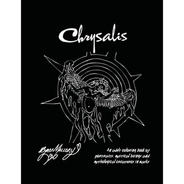 Chrysalis: An adult coloring book of portraits, mystical beings and mythological creatures in masks