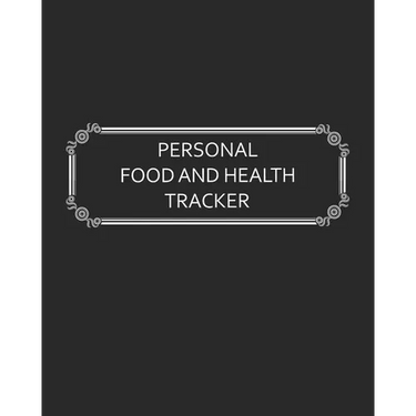 Personal Food and Health Tracker: Six-Week Food and Symptoms Diary (Black, 8x10)