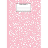 Marble Notebook A4: Pink Marble College Ruled Journal