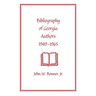 Bibliography of Georgia Authors, 1949-1965