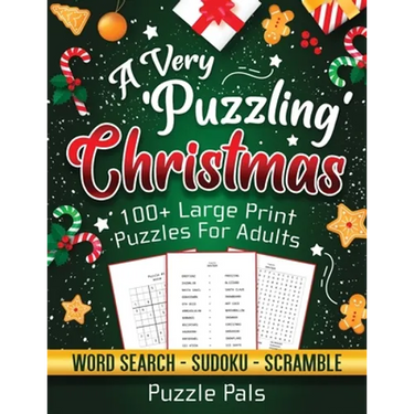 A Very Puzzling Christmas: 100+ Large Print Puzzles For Adults