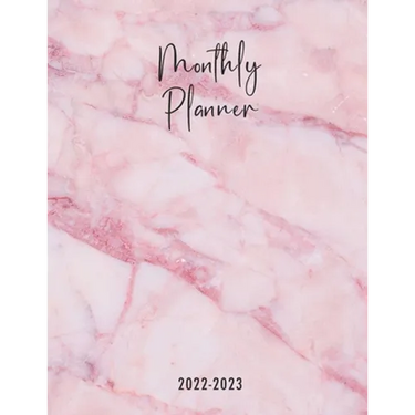 Montlhy Planner 2022-2023: Pink monthly planner to organize your day with mandala drawings