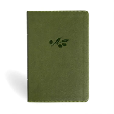 NASB Giant Print Reference Bible, Olive Leathertouch, Indexed