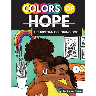 Colors of Hope: A Christian Coloring Book Inspirational Quotes Black Women, Brown Women