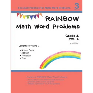 Rainbow Math Word Problems Grade 3 vol. I