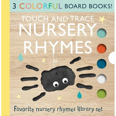 Touch and Trace Nursery Rhymes 3-Book Set: Itsy Bitsy Spider, Hey Diddle Diddle, This Little Piggy
