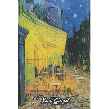 Cafe Terrace at Night Van Gogh Note Book: Hardcover Journal Notebook Diary with Dot Grid, Lined, Blank Vintage Paper for Writing Drawing Journaling