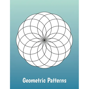 Geometric Patterns: Intricate coloring book pages for adults and teens