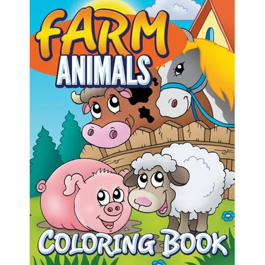 Farm Animals Coloring Book: Coloring Book For Kids
