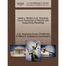 Wells V. Bodkin U.S. Supreme Court Transcript of Record with Supporting Pleadings