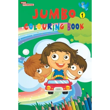 Jumbo Colouring Book 1 for 4 to 8 years old Kids Best Gift to Children for Drawing, Coloring and Painting