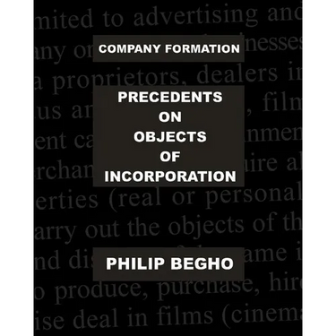 Company Formation: Precedents on Objects of Incorporation