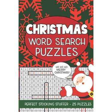 Christmas Word Search Puzzles: Seek and Find Word Circle Puzzle Book Holiday Seasonal Activity Book for Kids and Adults