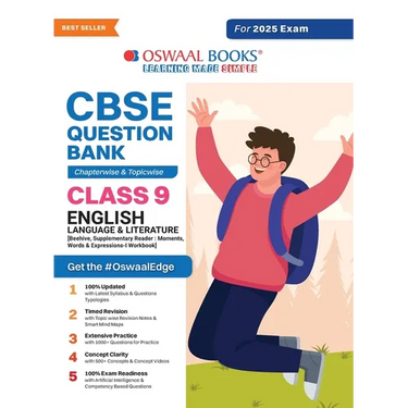 Oswaal CBSE Question Bank Class 9 English Language & Literature, Chapterwise and Topicwise Solved Papers For 2025 Exams