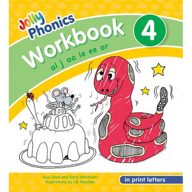 Jolly Phonics Workbook 4: In Print Letters (American English Edition)