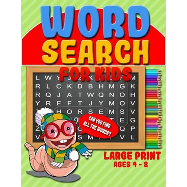 Word Search for Kids: 50 Easy Jumbo Word Search Puzzle Book & Large Print Word Find Puzzles for Kids (Ages 4 - 8)