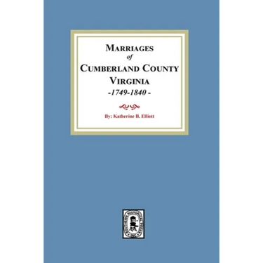 Marriage Records of Cumberland County, Virginia, 1749-1840