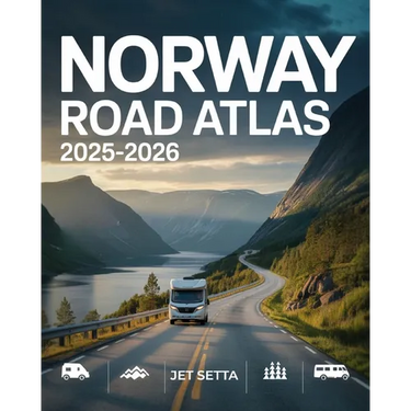 Norway Road Atlas 2025-2026: Complete Guide with Detailed Maps to Scenic Routes, Campgrounds, National Parks & Hidden Gems - Perfect for RVers, Vanlif