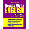 Preston Lee's Read & Write English Lesson 1 - 20 For Czech Speakers