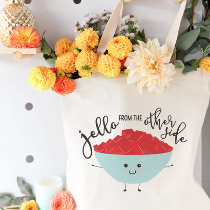 Jello From The Other Side Cotton Canvas Tote Bag by The Cotton & Canvas Co.