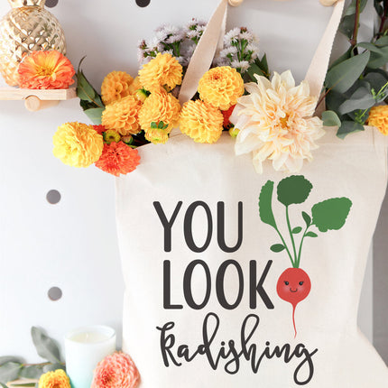 You Look Radishing Cotton Canvas Tote Bag by The Cotton & Canvas Co.