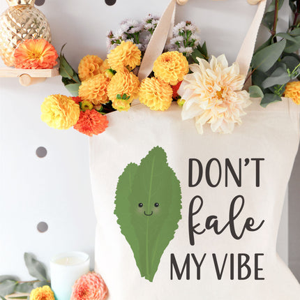 Don't Kale My Vibe Cotton Canvas Tote Bag by The Cotton & Canvas Co.