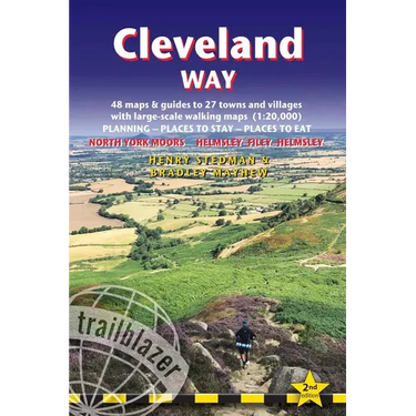 Cleveland Way: British Walking Guide: Helmsley-Filey-Helmsley - 48 Large-Scale Walking Maps (1:20,000) & Guides to 27 Towns & Villages - Planning, Pla