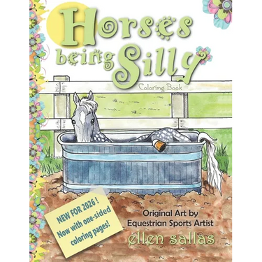 Horses Being Silly Coloring Book