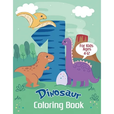 Dinosaur Coloring Book for Kids Ages 4-12: Color and Learn the Names of all the Dinosaurs - Great Gift for Boys, Girls, and Kids of all ages