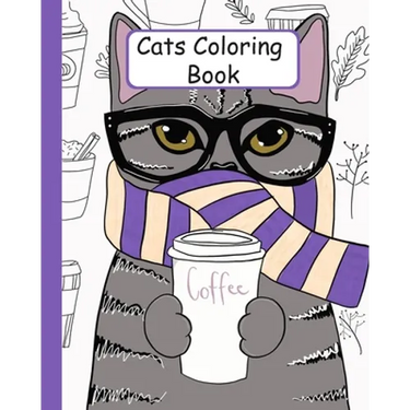 Cats coloring book: 40 beautiful Stress Relieving Designs cats and Kitten to color for cats lovers