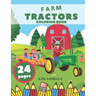 Farm Tractors Coloring Book And Animals: Farming Animal Relaxation Stress For Kids Village