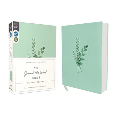 Niv, Journal the Word Bible, Double-Column, Cloth Over Board, Teal, Red Letter Edition, Comfort Print: Reflect, Take Notes, or Create Art Next to Your