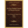 The New English Canaan Of Thomas Morton: With Introductory Matter And Notes (1883)