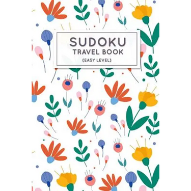 Sudoku Travel Book: Easy Sudoku Puzzles Book Pocket Sized For Travel