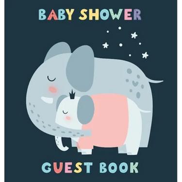 Baby Shower Guest Book: Elephant Princess Girl and Her Mom Theme, Personalized Wishes for Baby & Advice for Parents, Sign In, Gift Log, and Keepsake P