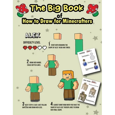 The Big Book of How to Draw for Minecrafters: A Step by Step Easy Guide (Colorized Version)