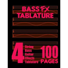 Bass FX Tablature 4-String Bass Guitar Effects Tablature 100 Pages