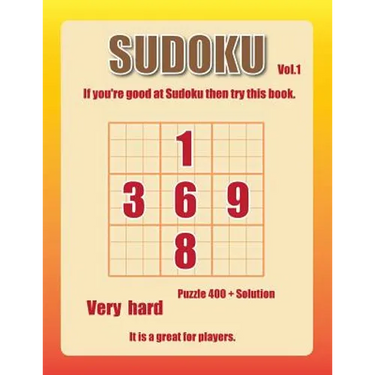 Sudoku-very hard Vol.1: 400+ advanced level puzzel games, great game for skilled players.