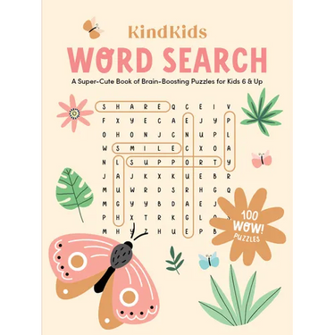 Kindkids Word Search: A Super-Cute Book of Brain-Boosting Puzzles for Kids 6 & Up