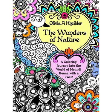 The Wonders of Nature: A Coloring Journey Into the World of Mehndi Henna with a Twist