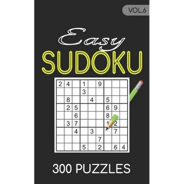 Easy Sudoku 300 Puzzles Vol.6: Sudoku for adults easy book
