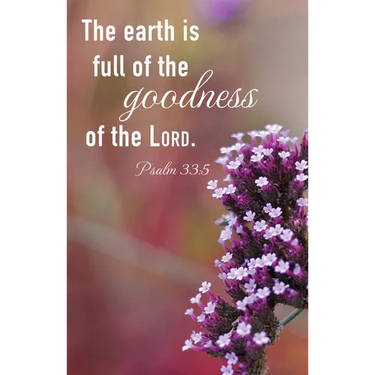 General Worship Bulletin: Earth Is Full (Package of 100): Psalm 33:5 (Kjv)