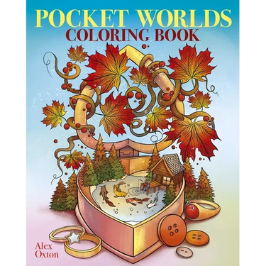 Pocket Worlds Coloring Book: Over 45 Miniature Scenes to Color